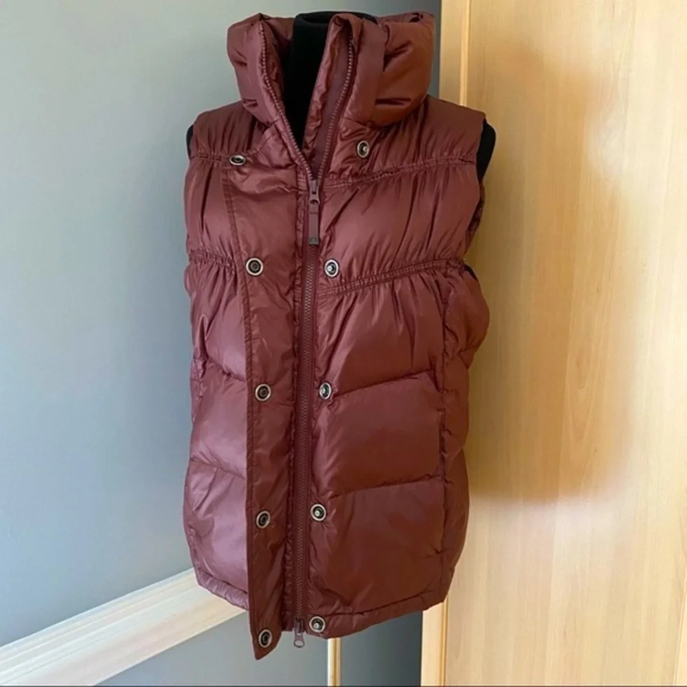 Prana Down Feather Milly Puffer Vest Burgundy/Maroon Size XL - Picture 12 of 16
